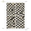 seria Black & White - Czarny & Biały, geometyczne czarno-białe wzory, cyfry, litery*  Mulberry Decoupage Paper FPA1018 Black & White Series - Black & White, geometric black and white patterns, numbers, letters* Papel para decoupage Mulberr